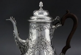喬治三世英國倫敦純銀茶壺西洋古董銀器